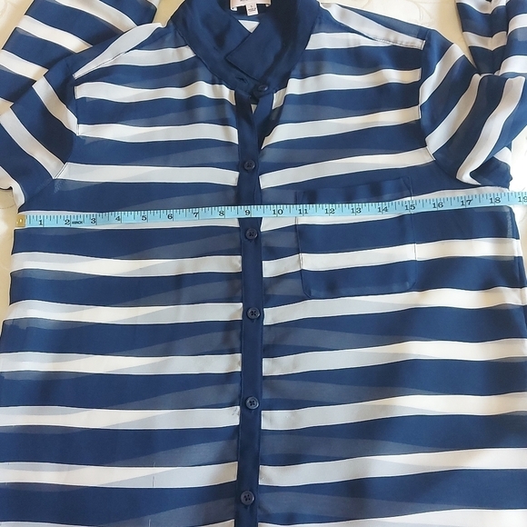 Aritzia sunday best stripped blue/White size S - Picture 10 of 14